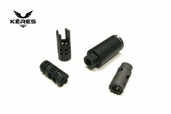 Flash hidery, kompenzatory a jiná úsťová zařízení