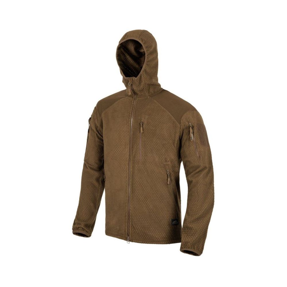 Bunda ALPHA Hoodie Jacket - Grid Fleece - Helikon-Tex®