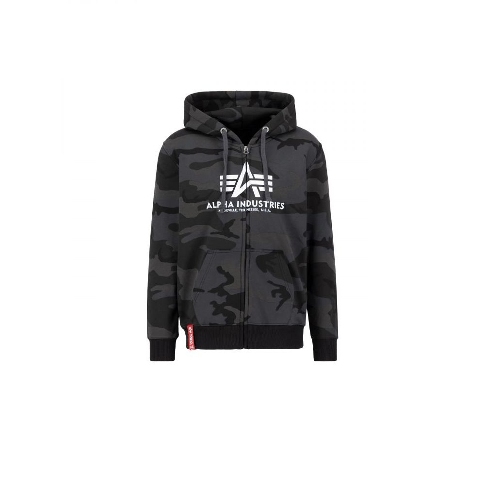 Mikina Basic Big Logo Zip Hoodie - Alpha Industries