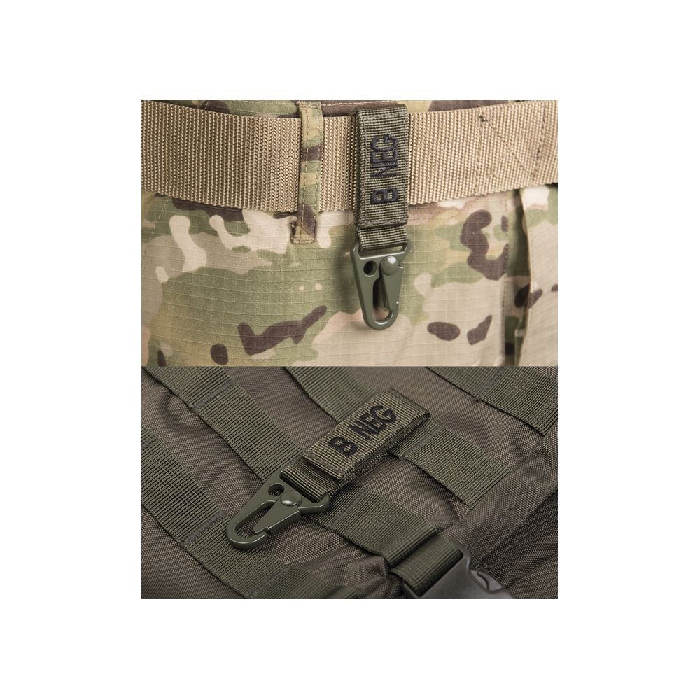 Taktická klíčenka s krevní skupinou - olivová   - MIL-TEC