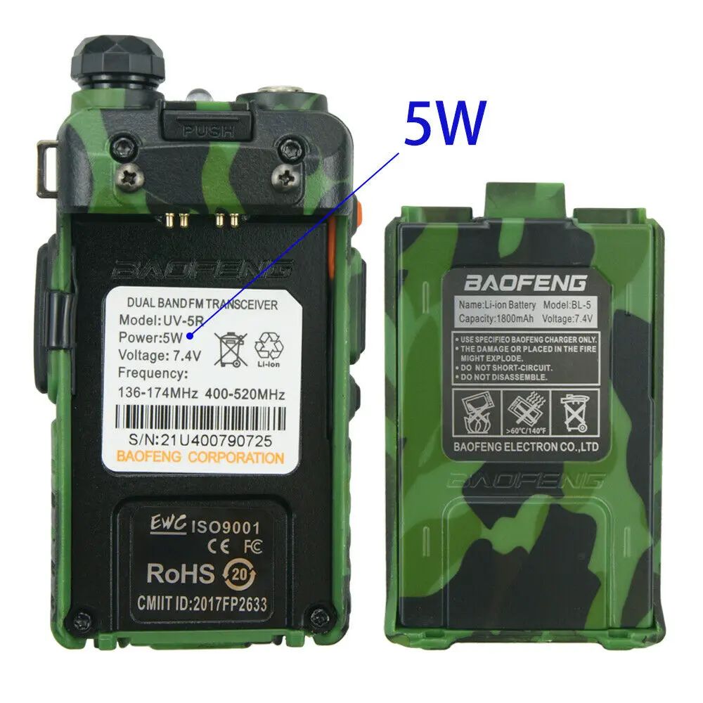 Vysílačka Baofeng UV-5R 5W - Baofeng